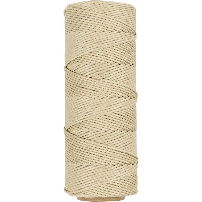 Filo di iuta, spess. 1 mm, avorio, 65 m/ 1 rot.