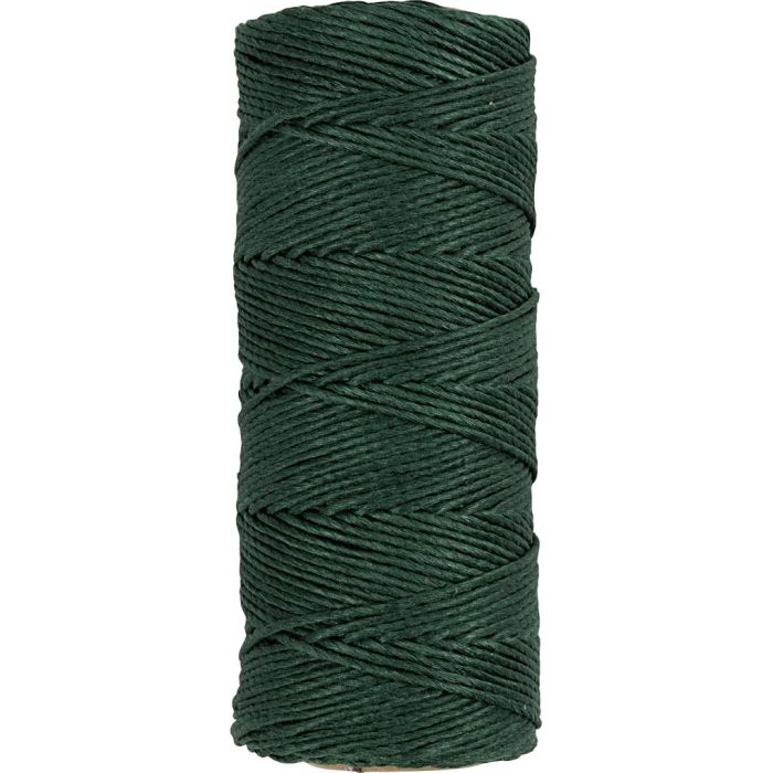 Filo di iuta, spess. 1 mm, verde, 65 m/ 1 rot.