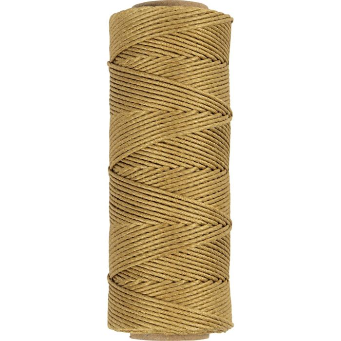 Filo di iuta, spess. 1 mm, oro, 65 m/ 1 rot.