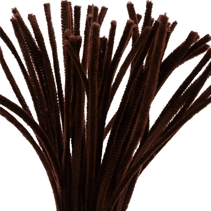 Ciniglia, L: 30 cm, spess. 6 mm, marrone, 50 pz/ 1 conf.