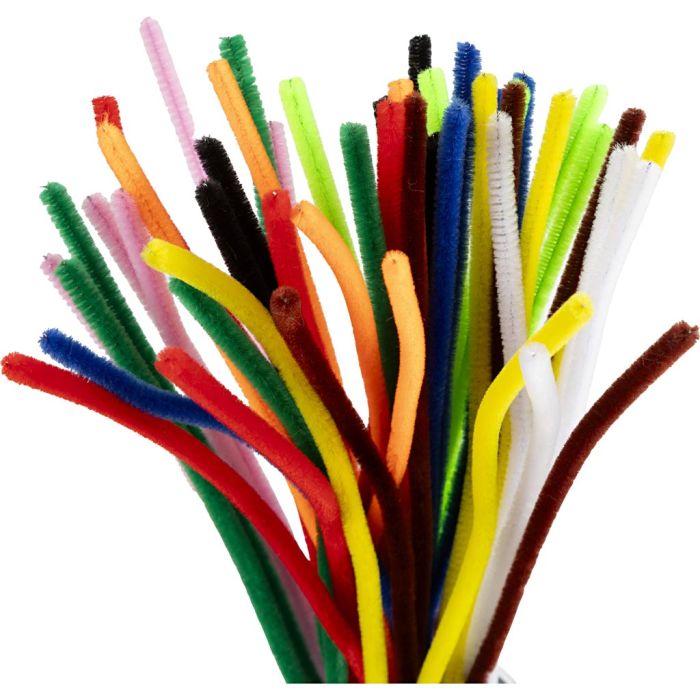 Ciniglia, L: 30 cm, spess. 6 mm, colori asst., 50 asst./ 1 conf.