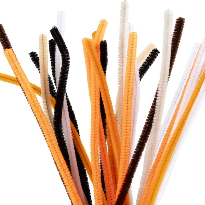 Ciniglia, L: 30 cm, spess. 6 mm, colori halloween, 25 asst./ 1 conf.
