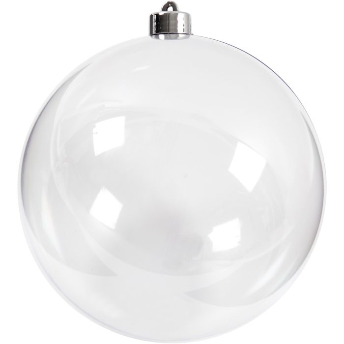 Pallina da decorare, diam 15,6 cm, transparent, 1 pz