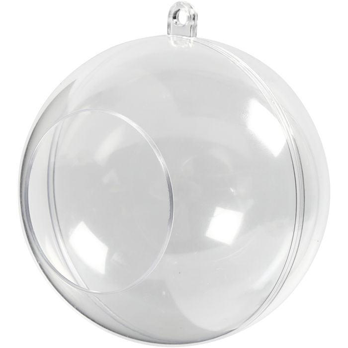 Sfera con apertura, diam 8 cm, misura buco 4,5 cm, 5 pz/ 1 conf.