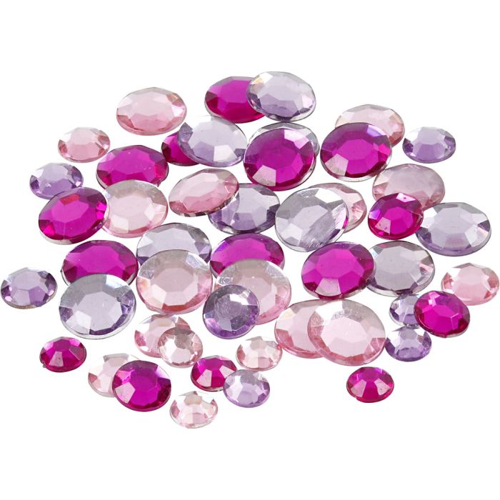 Strass, rotondo, misura 6+9+12 mm, viola, 360 pz/ 1 conf.