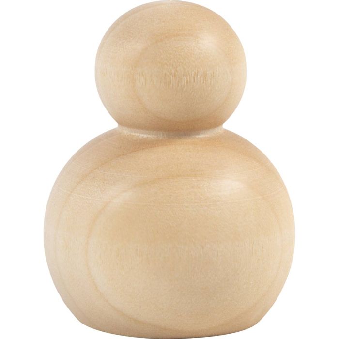Corpo della figura in legno, Rotondo, H: 5 cm, 5 pz/ 1 conf.