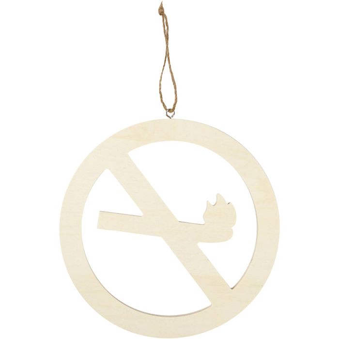 Cartello, No smoking, misura 21,3 cm, spess. 0,9 cm, 1 pz