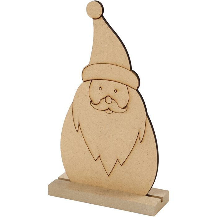 Sagoma di Natale, Babbo Natale, H: 15 cm, P: 3 cm, L: 9 cm, spess. 3 mm, 1 pz