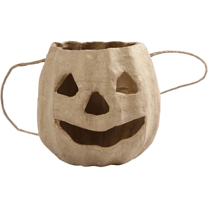 Cestino a forma di testa di zucca, H: 8,5 cm, diam 9 cm, 1 pz