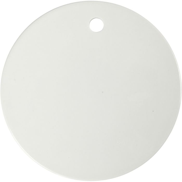 Piatto in ceramica, 15 cm, 0,5 cm, bianco, 1 pz