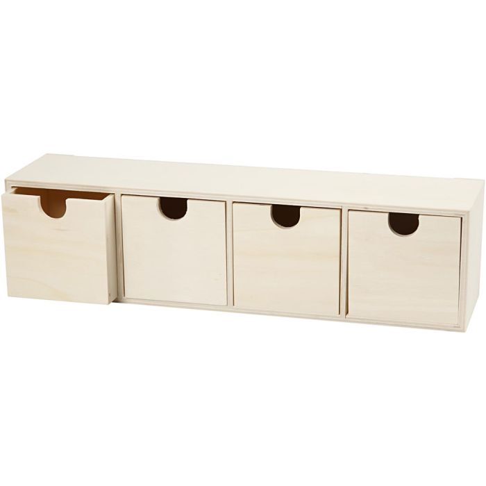 Cassettiera, misura 9,2x34,7 cm, 1 pz
