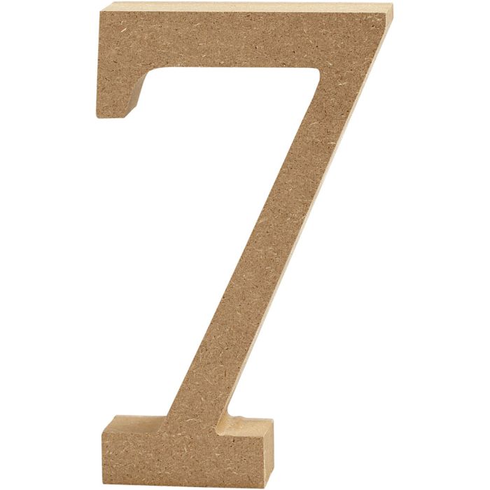 Numero, 7, H: 13 cm, spess. 2 cm, 1 pz