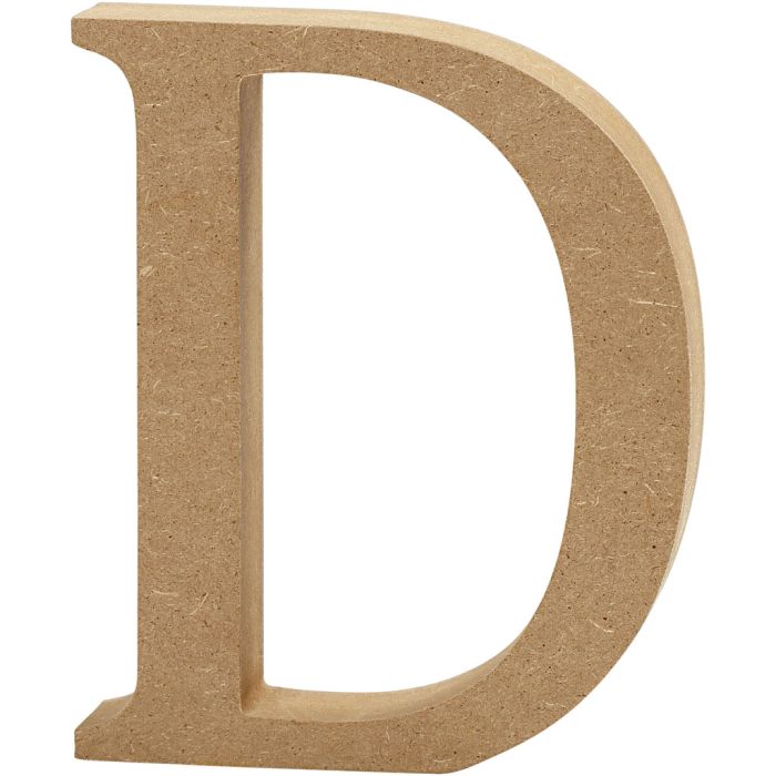 Lettera, D, H: 8 cm, spess. 1,5 cm, 1 pz