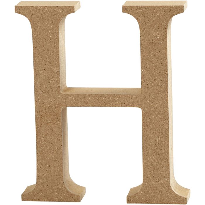 Lettera, H, H: 8 cm, spess. 1,5 cm, 1 pz