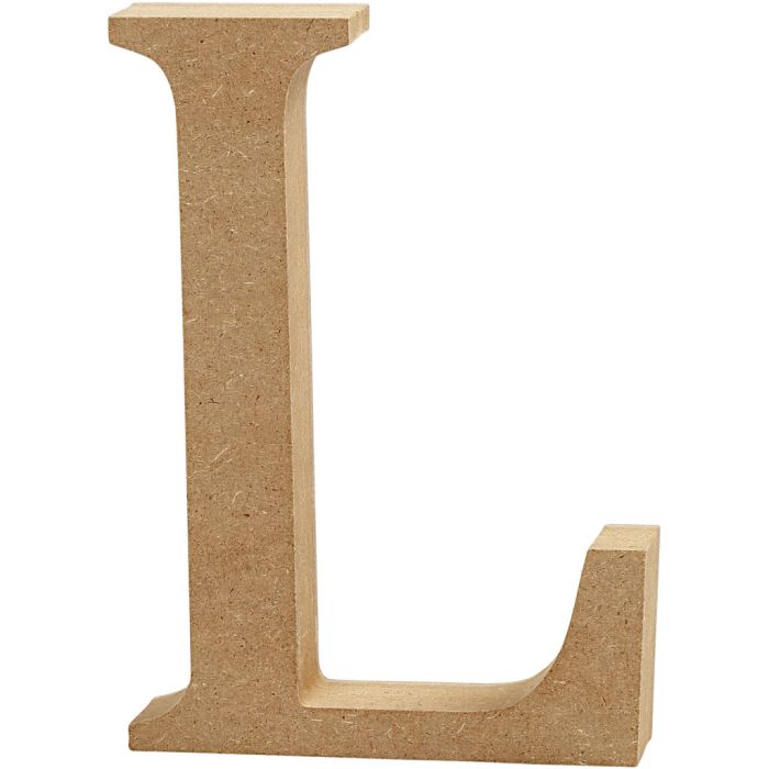 Lettera, L, H: 8 cm, spess. 1,5 cm, 1 pz