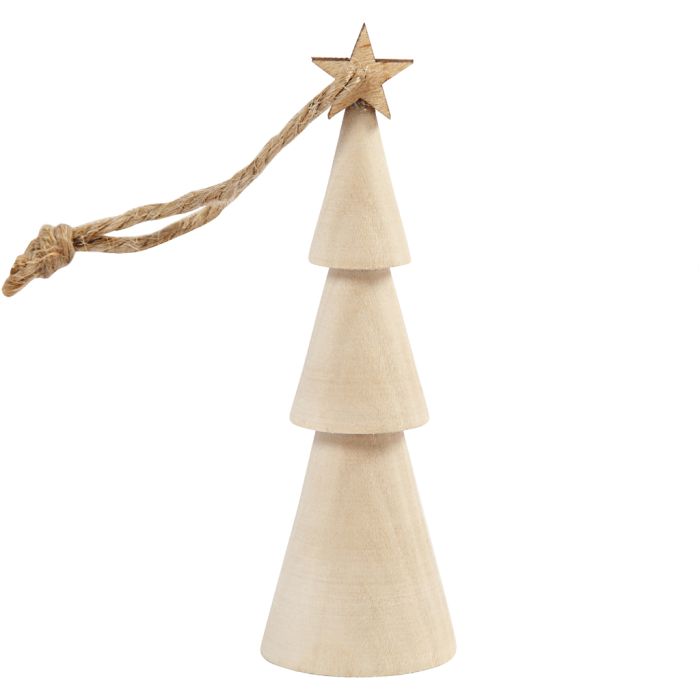 Albero di Natale, H: 9 cm, 1 pz