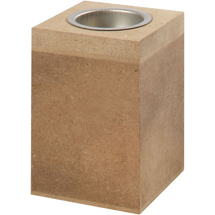Tealight, H: 10 cm, misura 7x7 cm, 1 pz