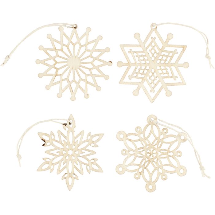 Ornamenti, diam 7 cm, spess. 0,3 cm, 8 pz/ 1 conf.
