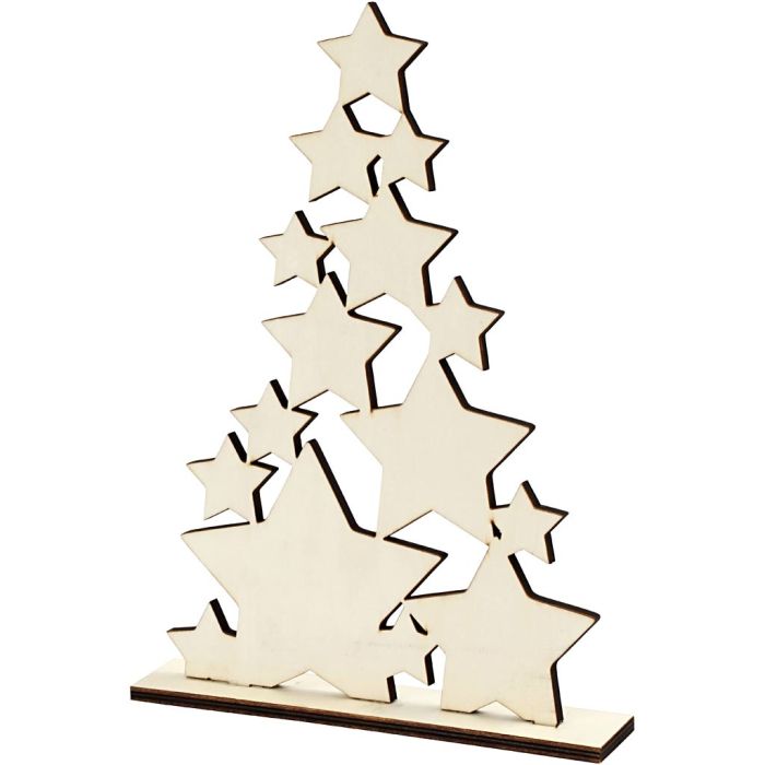 Albero di Natale, H: 29,8 cm, P: 4 cm, L: 21,5 cm, 1 pz