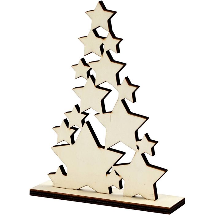 Albero di Natale, H: 19,6 cm, P: 4 cm, L: 14,7 cm, 1 pz