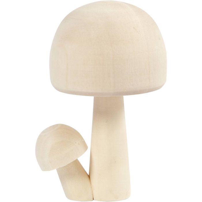 Funghi in legno , H: 8,5 cm, L: 5,5 cm, 1 pz