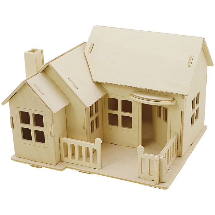Costruzioni 3D, Casa con terrazza, misura 19x17,5x15, 1 pz