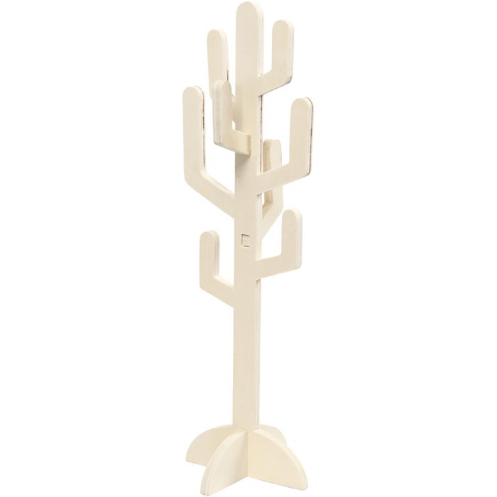 Cactus legno, H: 38 cm, L: 12 cm, spess. 8 mm, 1 pz