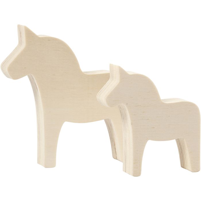 Cavallo, H: 8+10 cm, L: 7+9,5 cm, spess. 1,8 cm, 2 pz/ 1 conf.