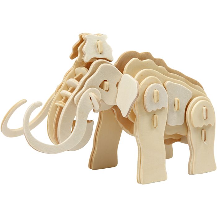 Costruzioni 3D, mammut, misura 19x8,5x11 cm, 1 pz