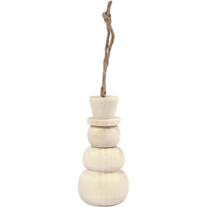 Pupazzo di neve, H: 7,8 cm, diam 3,3 cm, 1 pz