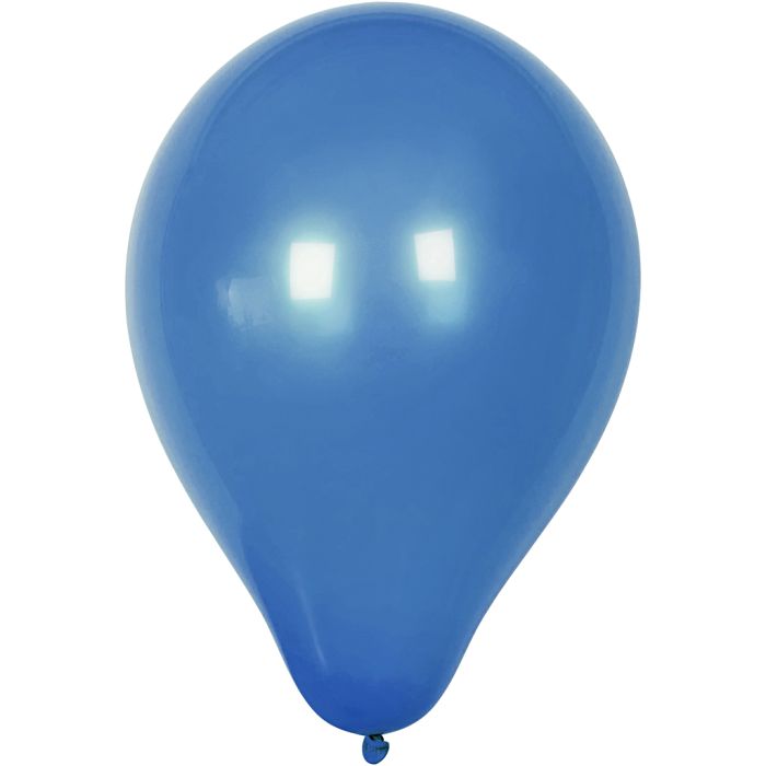 Palloncini, diam 23 cm, rotondo, blu scuro, 10 pz/ 1 conf.