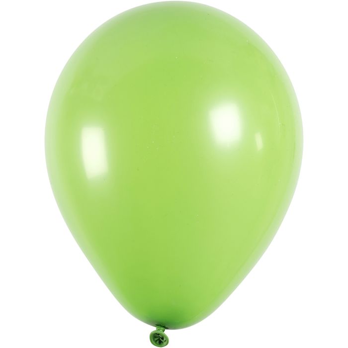 Palloncini, diam 23 cm, rotondo, verde, 10 pz/ 1 conf.
