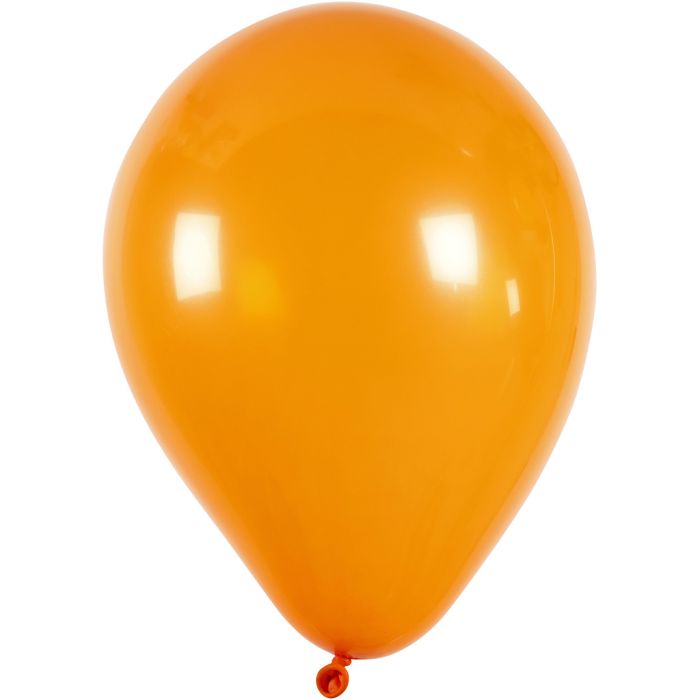 Palloncini, diam 23 cm, rotondo, arancio, 10 pz/ 1 conf.