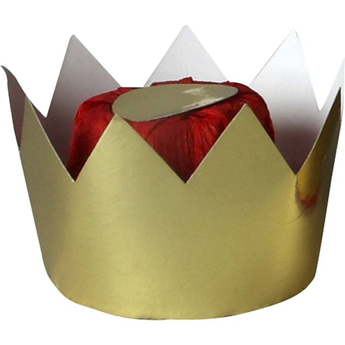 Corona da regina, H: 7 cm, diam 9 cm, oro, 1 pz
