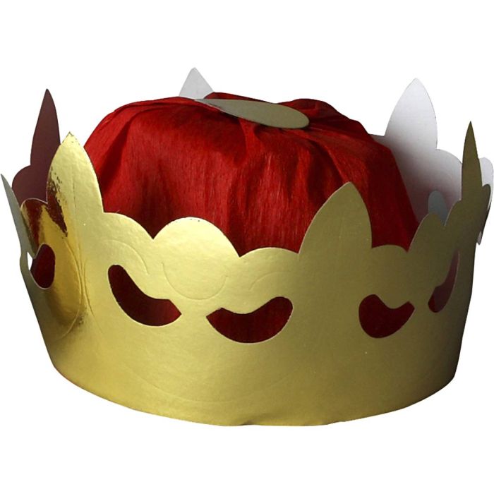 Corona da re, H: 11 cm, diam 19 cm, oro, 1 pz