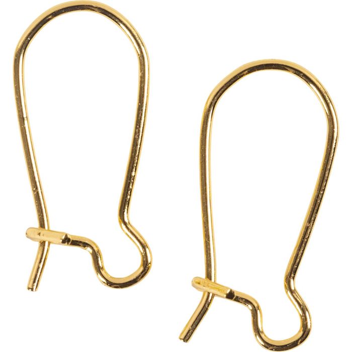 Monachelle, misura 15 mm, placcato oro, 10 pz/ 1 conf.