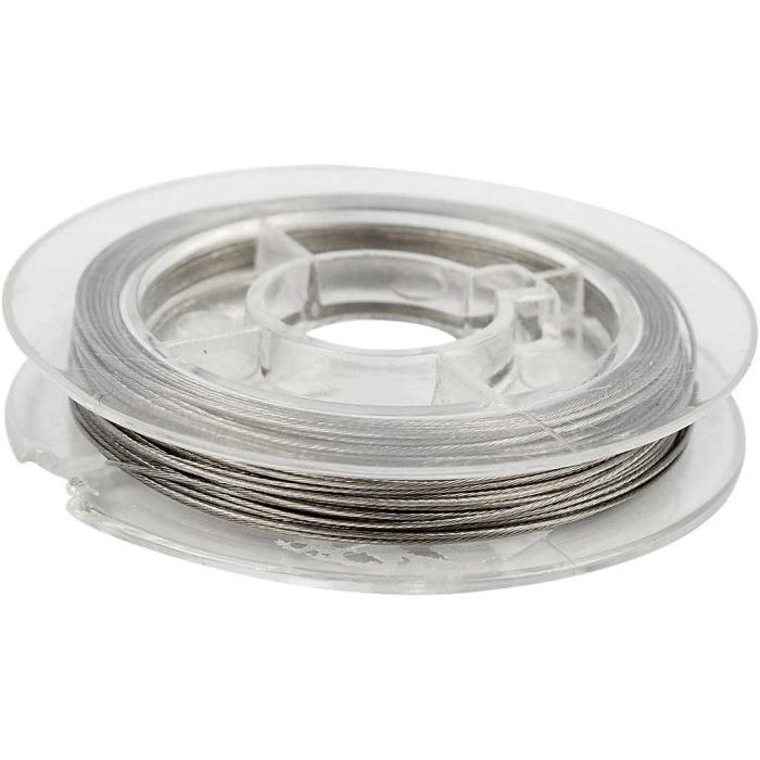 Filo per Gioielli, spess. 0,38 mm, argento, 10 m/ 1 rot.