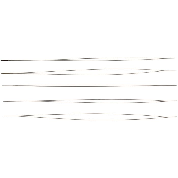 Ago per perline, L: 12 cm, spess. 0,25 mm, 5 pz/ 1 conf.