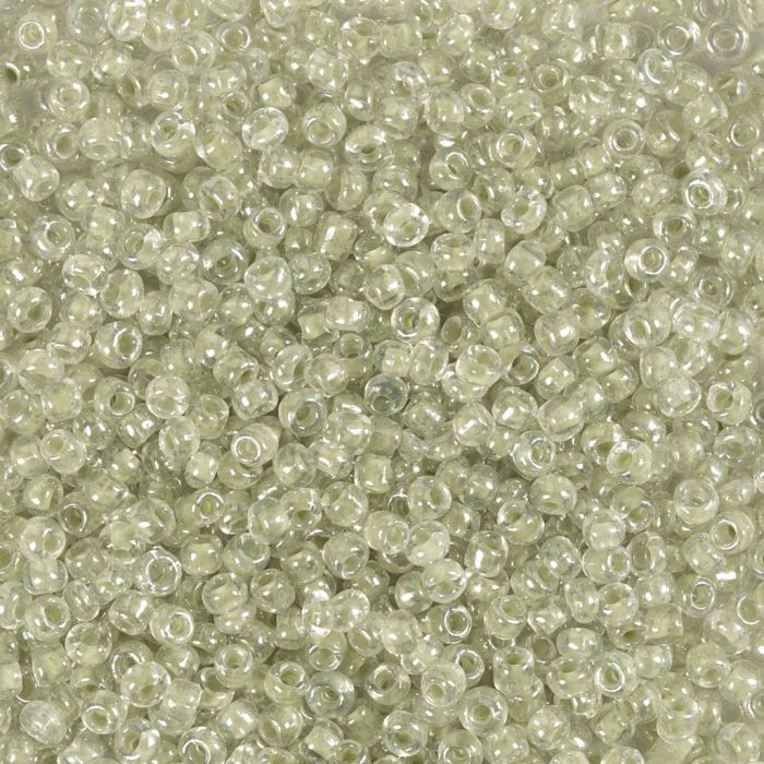 Perline rocaille, dim. 15/0, diam 1.7 mm, misura buco 0,5-0,8 mm, madreperla, 25 g/ 1 conf.