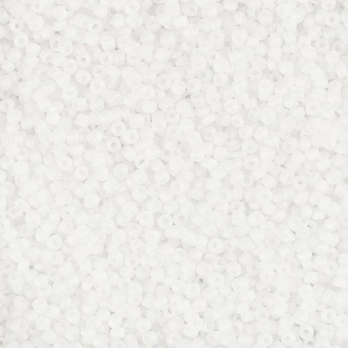 Perline rocaille, dim. 15/0, diam 1.7 mm, misura buco 0,5-0,8 mm, cristallo, 25 g/ 1 conf.