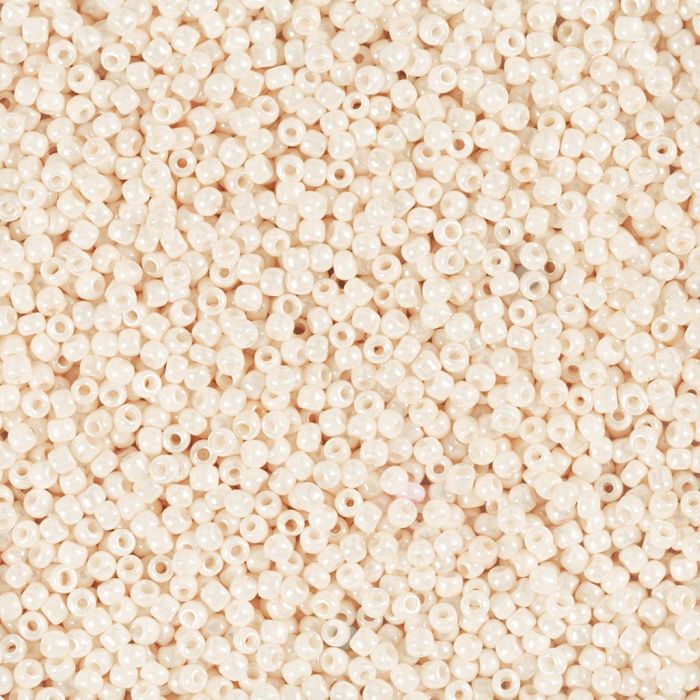 Perline rocaille, dim. 15/0, diam 1.7 mm, misura buco 0,5-0,8 mm, matt frozen, rosato, 25 g/ 1 conf.