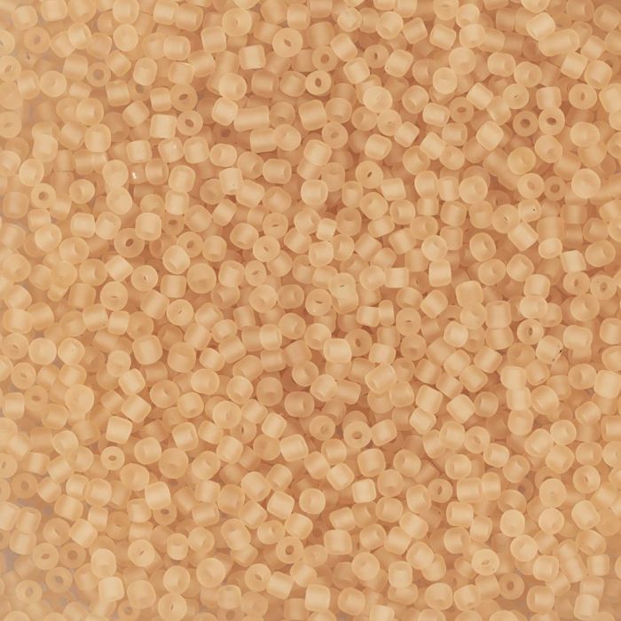 Perline rocaille, dim. 15/0, diam 1.7 mm, misura buco 0,5-0,8 mm, peach ceter, 25 g/ 1 conf.