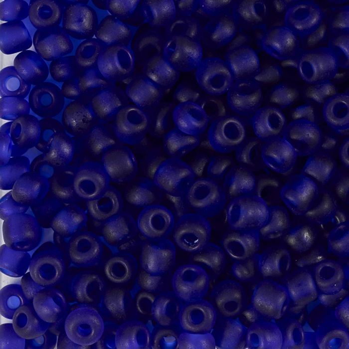 Perline rocaille, dim. 6/0, diam 4 mm, misura buco 0,9-1,2 mm, blu, 25 g/ 1 conf.