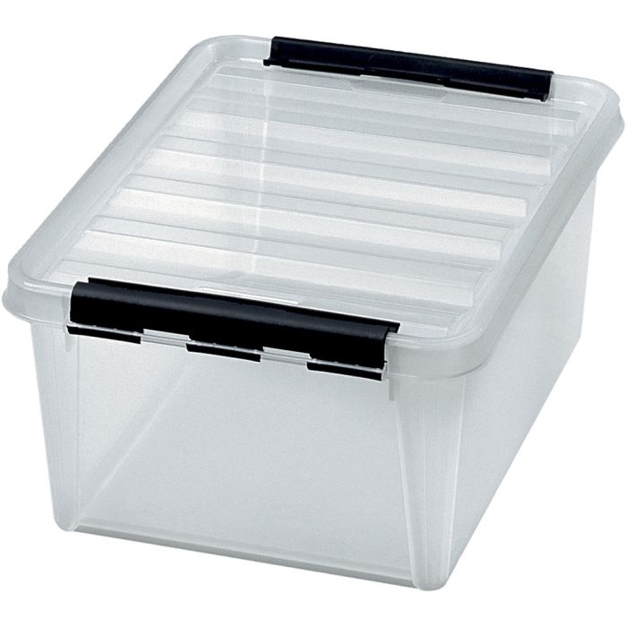 Scatola portaoggetti con coperchio, misura 40x30x18,5, 15 l, 1 pz