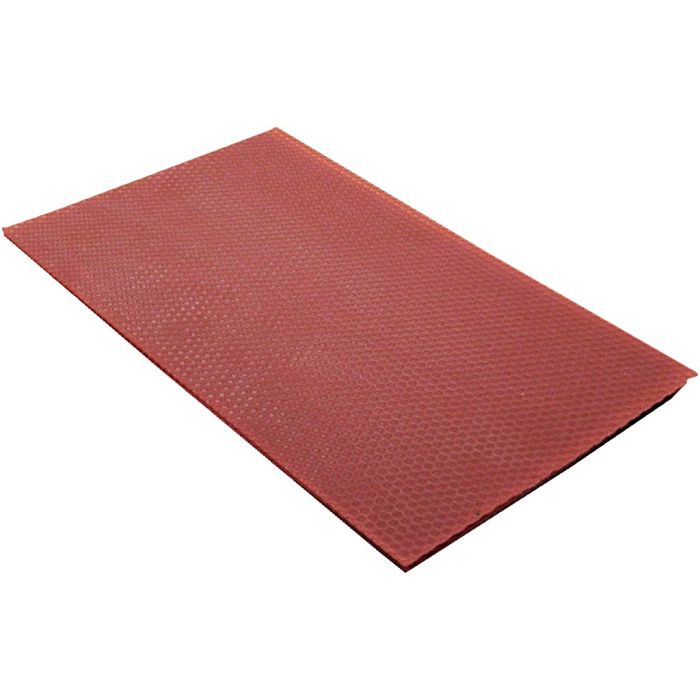Fogli di cera d'api, misura 20x33 cm, spess. 2 mm, rosso, 1 pz