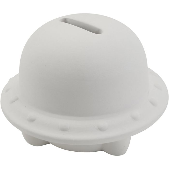 Salvadanaio, UFO, misura 9x9x8 cm, 6 pz/ 1 conf.