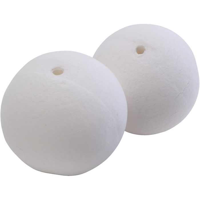 Pallina, diam 60 mm, bianco, 10 pz/ 1 conf.