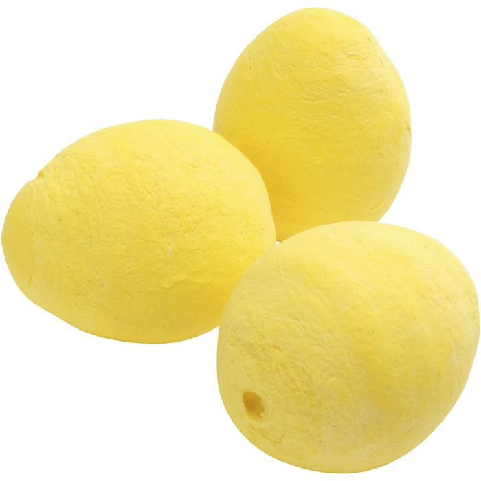 Uova, misura 28x40 mm, giallo, 50 pz/ 1 conf.