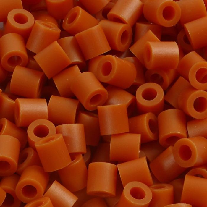 Perline a tubetto, misura 5x5 mm, misura buco 2,5 mm, medium, rosso marrone (32254), 1100 pz/ 1 conf.