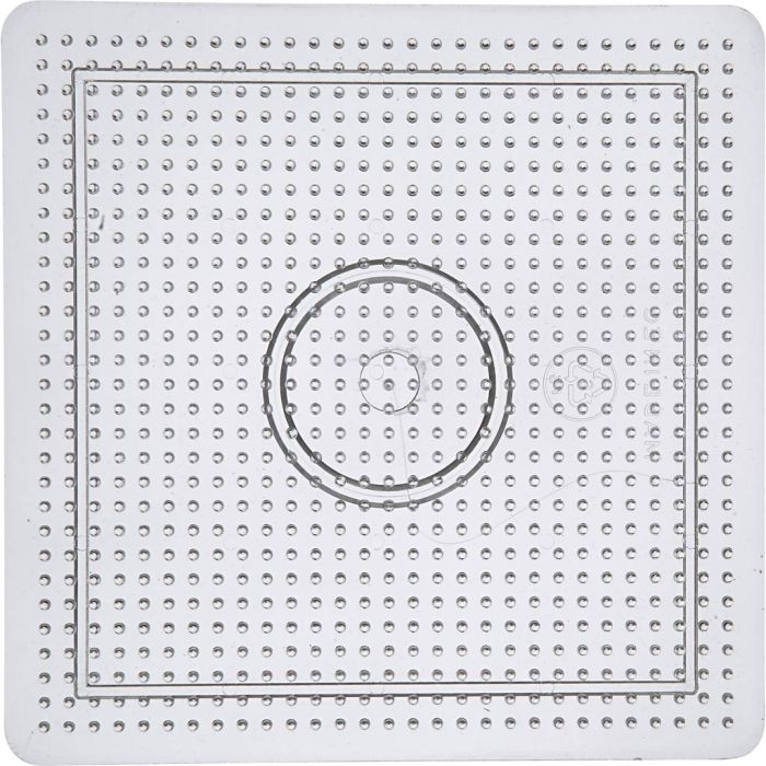 Pannello a pioli, quadrato, misura 15 cm, medium, transparent, 1 pz